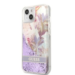 Кейс Guess Liquid Glitter, iPhone 13 Pro /flowers2/