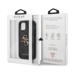 Кейс Guess Metal Logo, iPhone 12 / 12 Pro /черен/