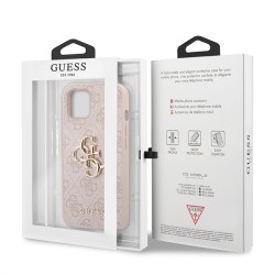 Кейс Guess Metal Logo, iPhone 13 /розов/