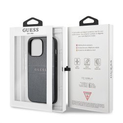 Кейс Guess Saffiano Leather, iPhone 13 Pro /сив/