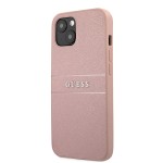 Кейс Guess Saffiano Leather, iPhone 13 Mini /розов/