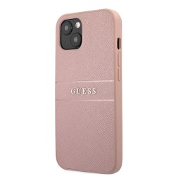 Кейс Guess Saffiano Leather, iPhone 13 Mini /розов/