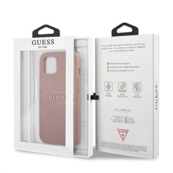 Кейс Guess Saffiano Leather, iPhone 13 Mini /розов/