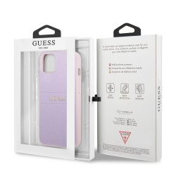 Кейс Guess Saffiano Leather, iPhone 13 Pro /лилав/