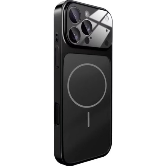 Magsafe кейс твърд гръб за iPhone 16, имитация iPhone 17 Pro /черен/