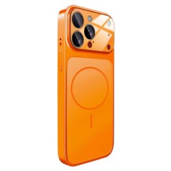 Magsafe кейс твърд гръб за iPhone 16 Pro Max, имитация iPhone 17 Pro /оранжев/