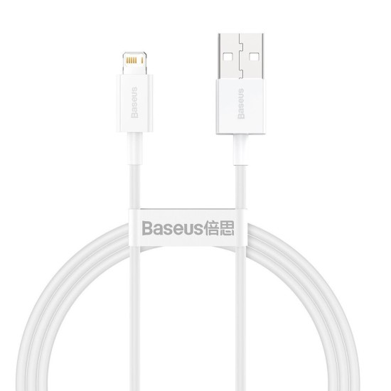 Кабел USB - Lightning, BASEUS, 2.4A, 2м, SUPERIOR