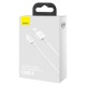 Кабел USB - Lightning, BASEUS, 2.4A, 2м, SUPERIOR