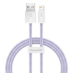 Кабел USB - Lightning, BASEUS, 2.4A, 1м, DYNAMIC /лилав/