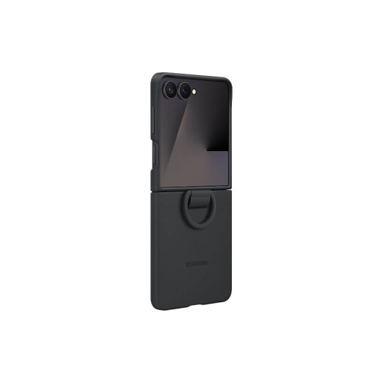 Калъф Silicone Cover with Ring Samsung Z Flip 7 /черен/