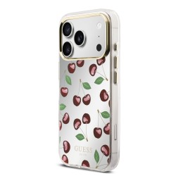 Калъф GUESS Apple iPhone 17 Pro, PC/TPU Mirror Glitter Cherry MagSafe