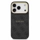 Калъф GUESS Apple iPhone 17 Pro Max, Leather 4G Gold Frame MagSafe /черен/