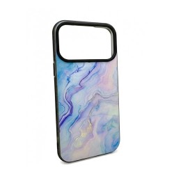 Кейс IMD за Samsung Galaxy A37 /Мрамор Розов - Син/