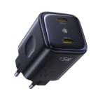 Адаптер BASEUS 220V 45W, 2xUSB-C, PicoGo AN13 /черен/