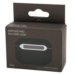 Силиконов калъф за AirPods Pro /сив/