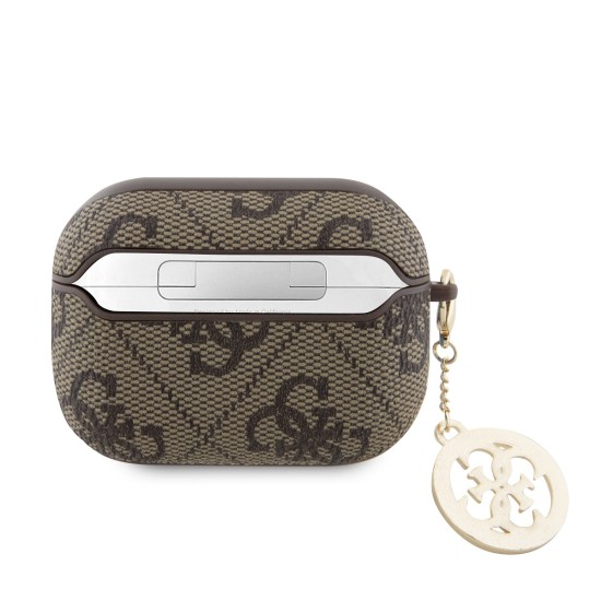 Калъф GUESS Airpods Pro 2, 4G Script Heart PC/PU /кафяв/