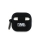 Калъф Karl Lagerfeld AirPods 4, 3D Logo Silicone 