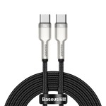 Кабел BASEUS Type-C - Type-C, 1м, 100W, 5A, CAFULE, /черен/