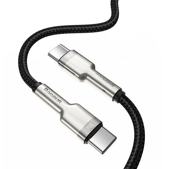 Кабел BASEUS Type-C - Type-C, 1м, 100W, 5A, CAFULE, /черен/