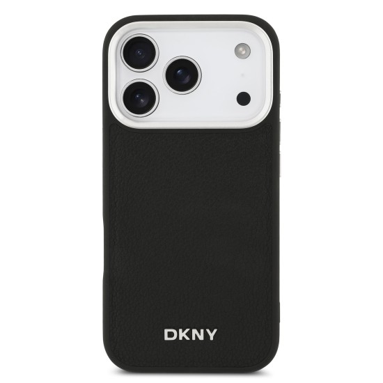 Калъф DKNY Apple iPhone 17 Pro Max, PU Leather Metal Logo MagSafe + Wrist Strap /черен/