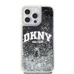 Калъф DKNY Apple iPhone 15 Pro, Liquid Glitter Arch Logo /черен/ 