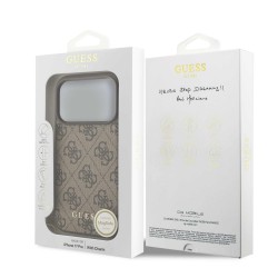 Калъф GUESS Apple iPhone 17 Pro Max, 4G Charm Tone on Tone /кафяв/