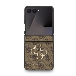 Калъф GUESS Samsung Z Flip 7, PU 4G Metal Logo /кафяв/