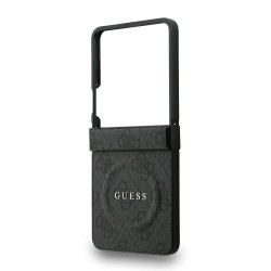 Калъф GUESS Samsung Z Flip 7, PU Leather 4G Colored Ring MagSafe /черен/