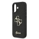 Калъф GUESS Apple iPhone 17, Fixed Glitter 4G Metal Logo /черен/