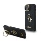  Калъф GUESS Apple iPhone 15, PU Grained 4G Logo Stand Camera Frame /черен/