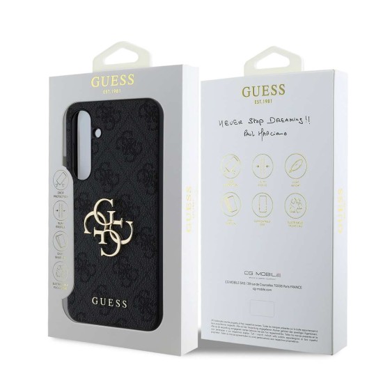 Кейс Guess Metal Logo, Samsung S24 FE /сив/