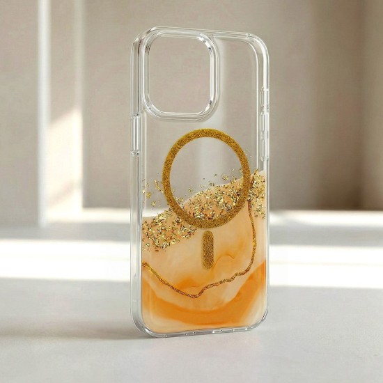 Калъф KARAT MagSafe Apple iPhone 17 /amber marble/