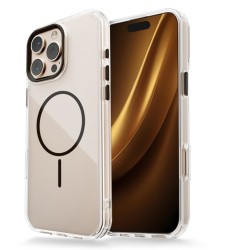 Акрилен прозрачен кейс Magsafe iPhone 17 Pro /черен/
