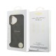 Калъф GUESS Apple iPhone 17, Leather 4G Gold Frame MagSafe /черен/