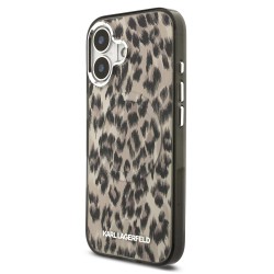 Калъф Karl Lagerfeld Apple iPhone 17, IML Leopard MagSafe /кафяв/