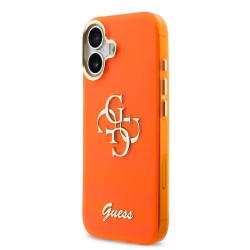 Калъф GUESS Apple iPhone 17, IML 4G Script Metal Logo /оранжев/
