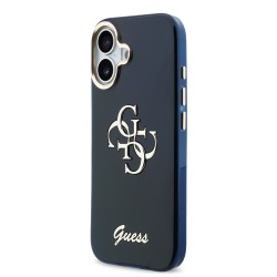 Калъф GUESS Apple iPhone 17, IML 4G Script Metal Logo /син/