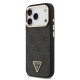 Калъф GUESS Apple iPhone 17 Pro, PU 4G Strass Triangle Logo Gold Frame MagSafe /черен/
