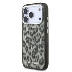 Калъф Karl Lagerfeld Apple iPhone 17 Pro, IML Leopard MagSafe /кафяв/