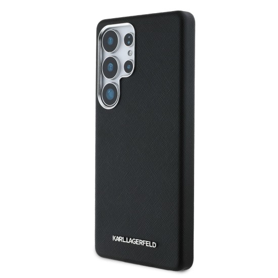 Kейс Karl Lagerfeld Samsung S25 Ultra, Saffiano Metal Logo and Frame /черен/
