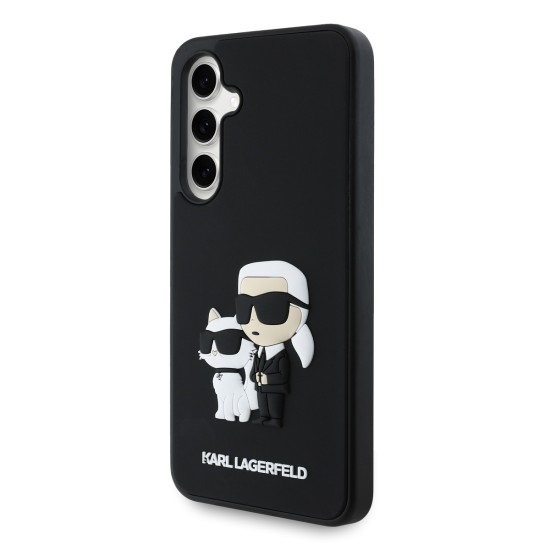 Kейс Karl Lagerfeld 3D Rubber, Samsung S24 FE /черен/