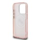 Калъф Karl Lagerfeld Apple iPhone 16 Pro, Heads Repeated Logo MagSafe /розов/