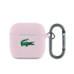 Калъф за Airpods 4, LACOSTE Croc Logo /розов/