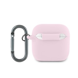 Калъф за Airpods 4, LACOSTE Croc Logo /розов/