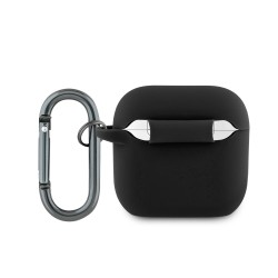 Калъф за Airpods 4, LACOSTE Croc Logo /черен/
