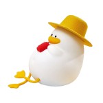 Нощна лампа Nimbo, Silicone Drinking duck, USB /бяла/