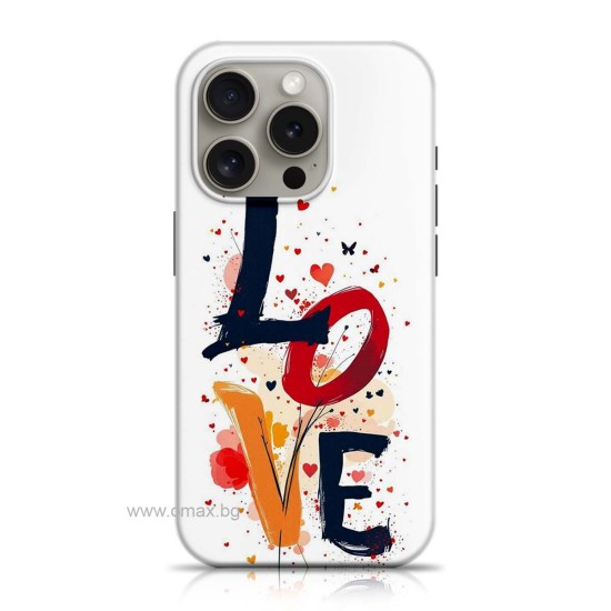Калъф LOVE-Splash Apple iPhone 14 Pro /Love letters/