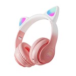 Безжични слушалки HF Bluetooth Overear, CAT ear STN-28 Pro /розови/