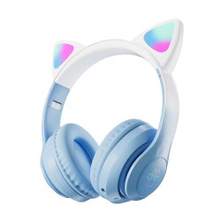 Безжични слушалки HF Bluetooth Overear, CAT ear STN-28 Pro /сини/