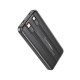 Преносима батерия XO 10000 mAh 22.5W + вградени кабели: Type-C и Lightning /черен/ PR248